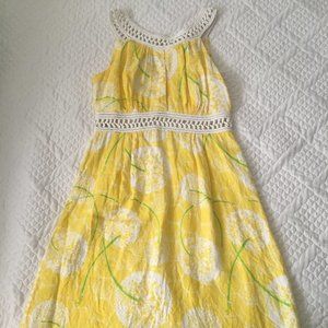 Lilly Pulitzer blossom yellow sundress